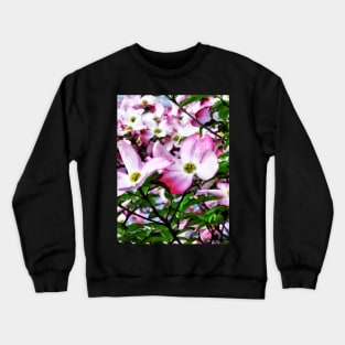 Spring - Pink Dogwood Blossoms Crewneck Sweatshirt